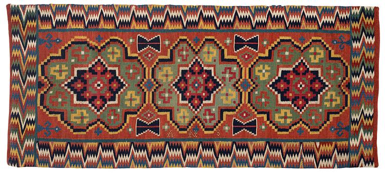 Åkdyna, rölakan, ca 110 x 49 cm, sydvästra Skåne, omkring år 1800-1830.