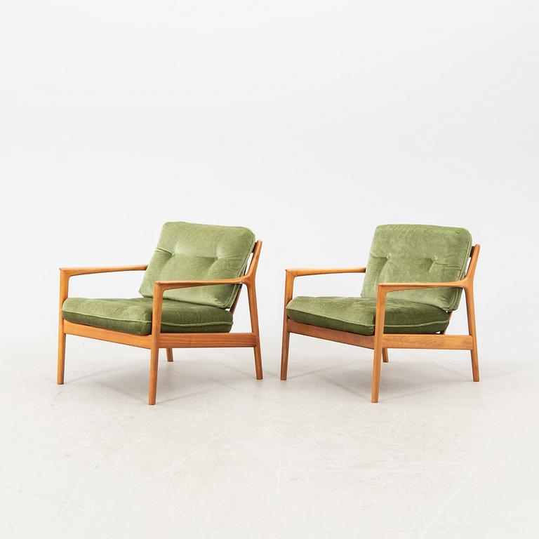 Folke Ohlsson, fåtöljer 1 par, USA-75 / Aveny DUX 1960-tal.