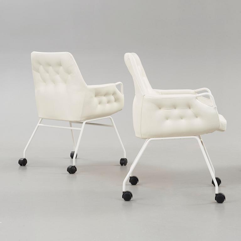 Bruno Mathsson, A set of four Bruno Mathsson 'Mirja MI 444' armchairs, DUX, Sweden.