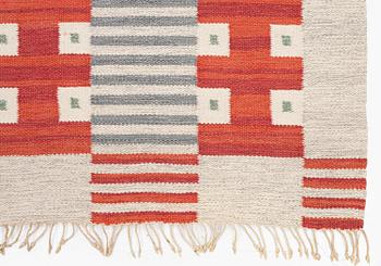 Kerstin Bergman Mauritzson, a flat weave carpet, c. 295 x 204 cm, signed KLH KB.