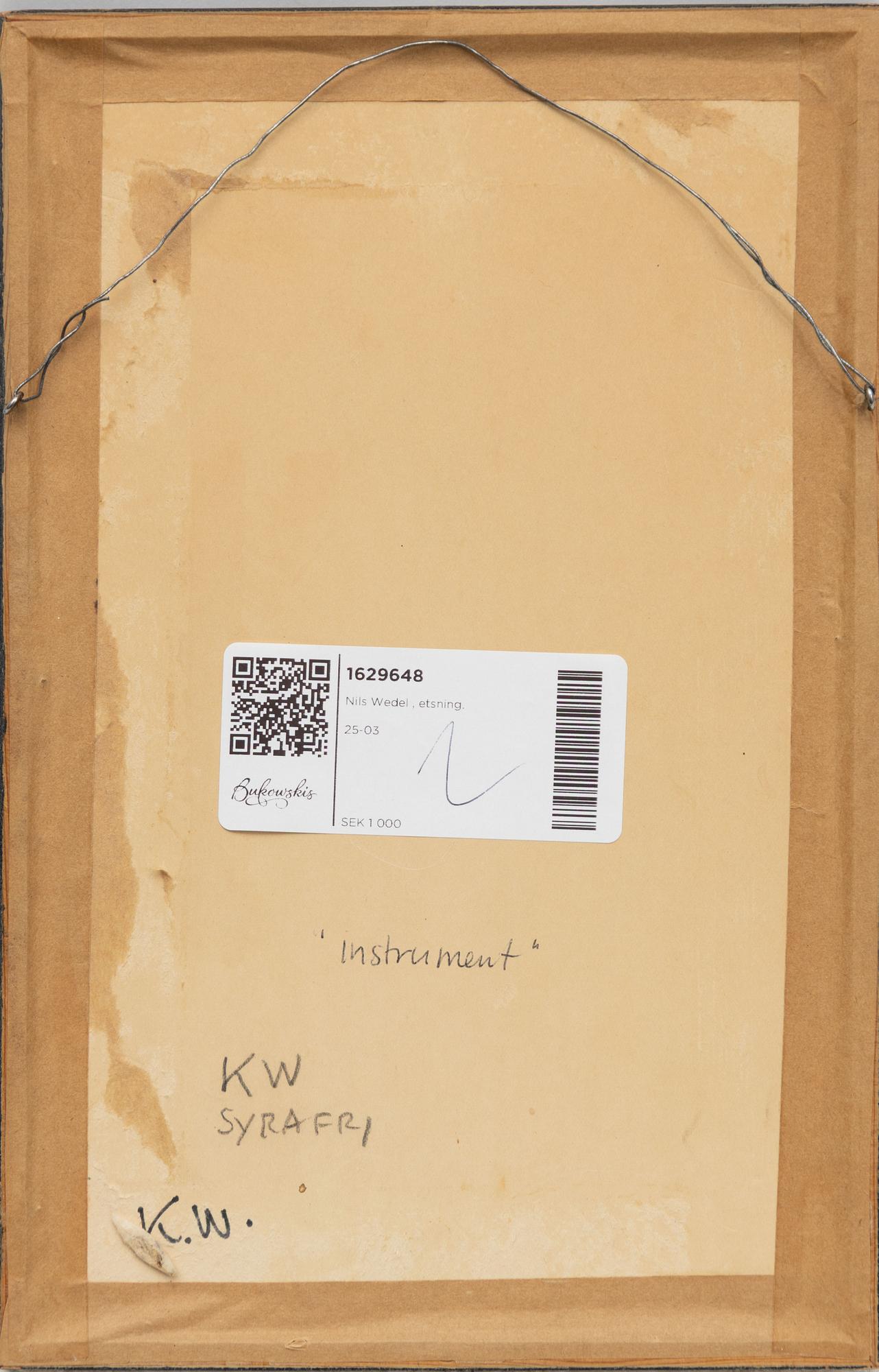 Nils Wedel, "Instrument".
