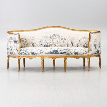 Sofa, Gustavian style, second half of the 19th century.