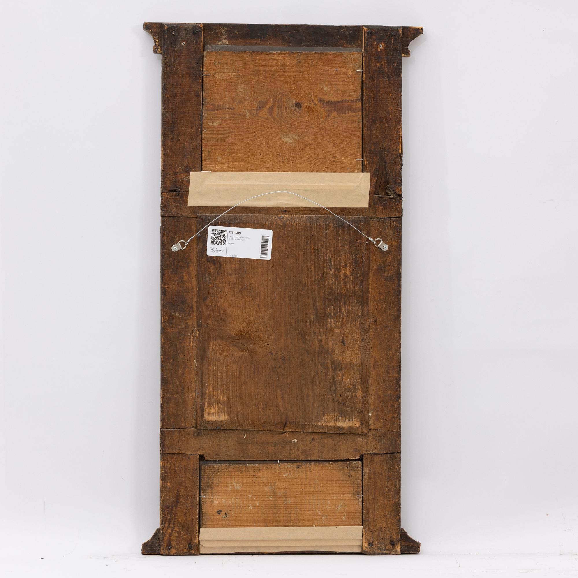 Mirror, Late Gustavian, early 19th century.