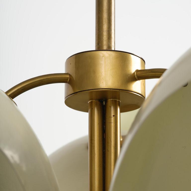 Hans Bergström, a rare ceiling lamp model "98", ateljé Lyktan, Åhus, 1940s-50s.