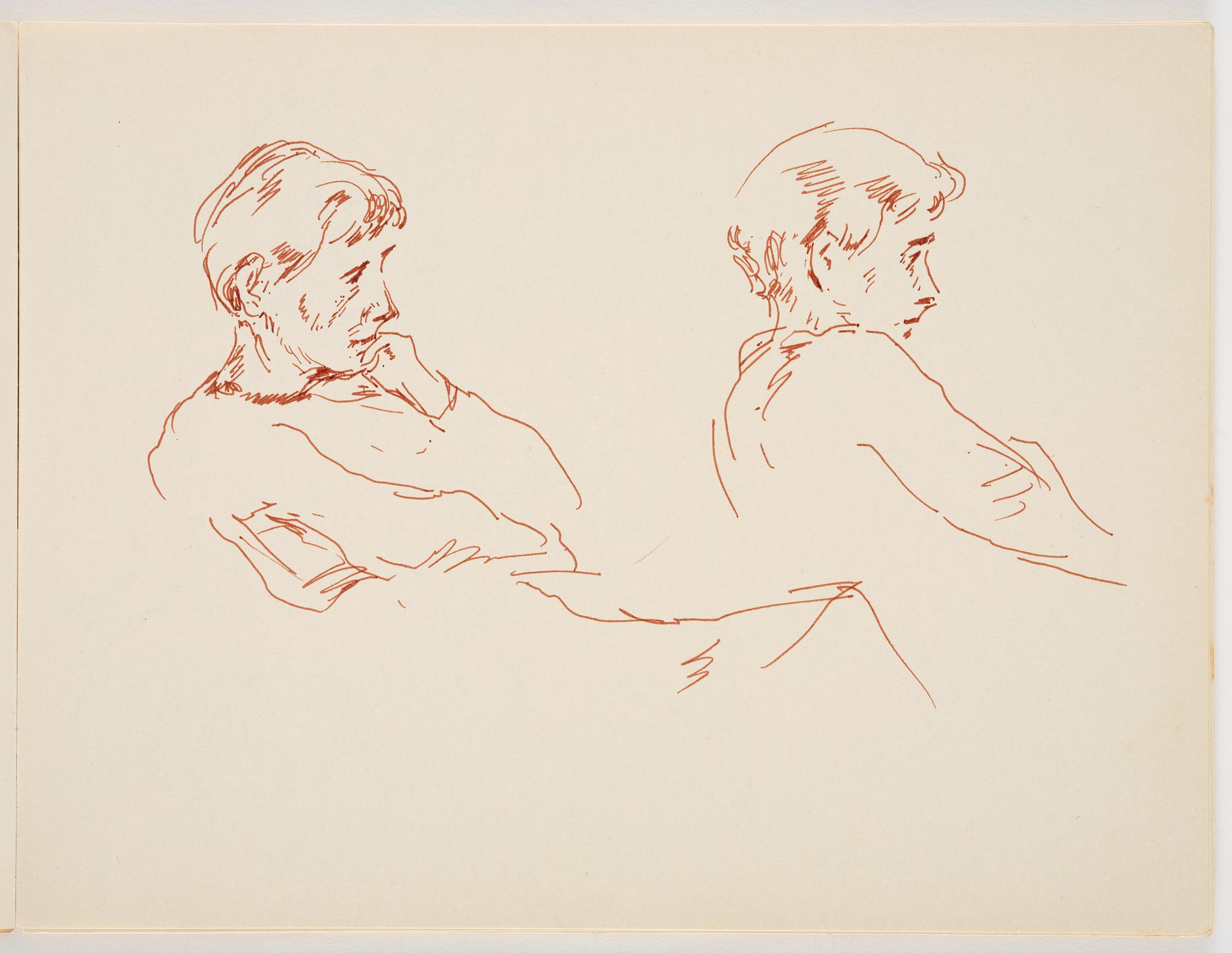 Lotte Laserstein, Skissblock med 22 teckningar varav 7 signerade.