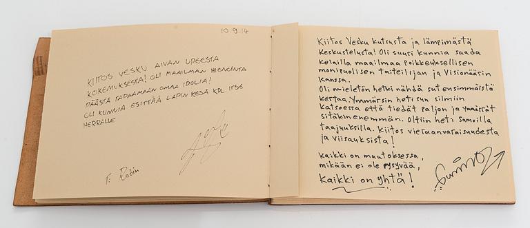 Vieraskirja, "Muistoja Loirinuotiolta".