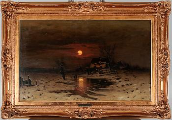 LUDVIG MUNTHE, oil on canvas, signed.