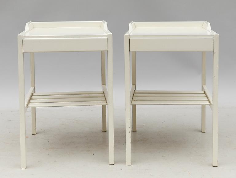 SÄNGBORD, 1 par, Bertil Fridhagen, Bodafors, 1960-tal.