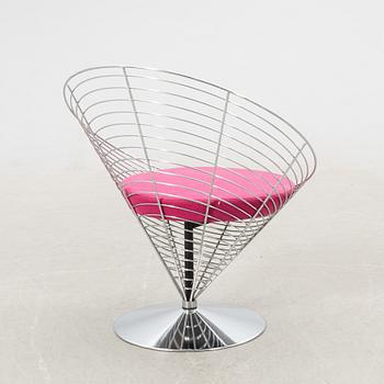 Verner Panton, chair/armchair "Wire Cone chair" Denmark 1980s/90s.