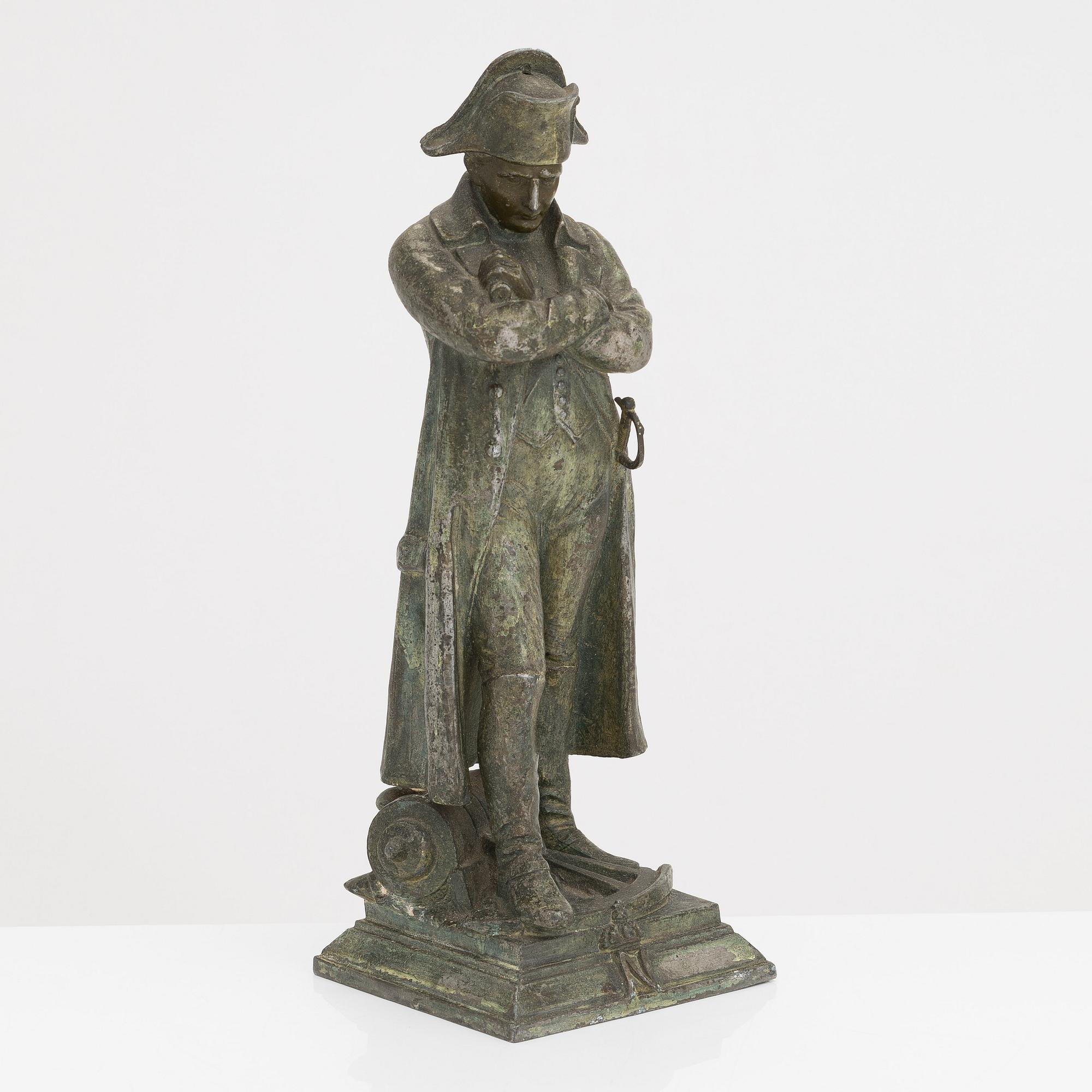 Skulptur, patinerad metallegering,  1900-tal.