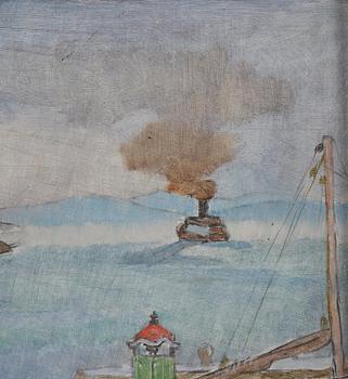 Carl Wilhelmson, "Regn. Lysekil" ("Rain. Lysekil").