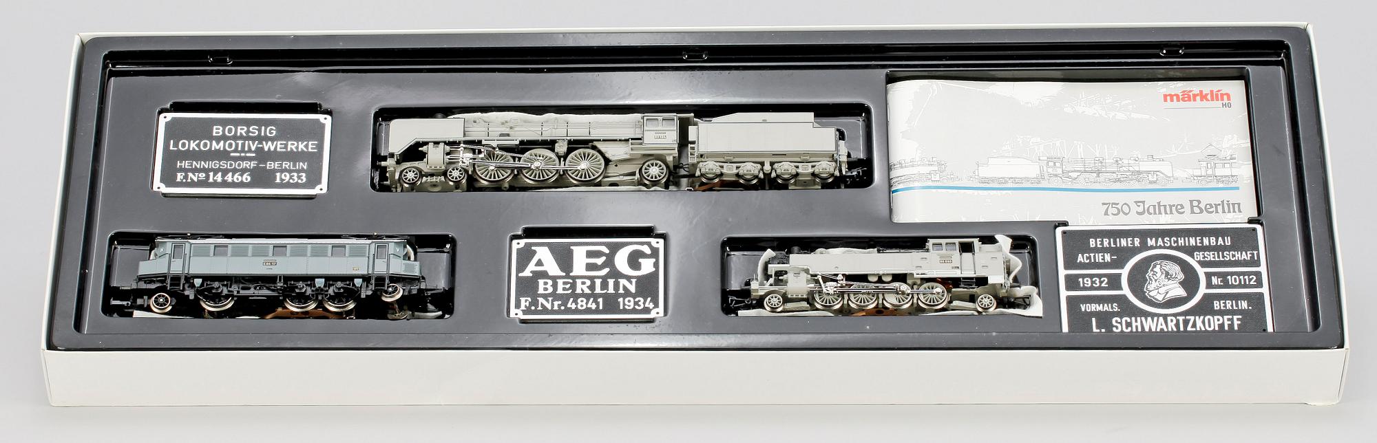 LOKSATS, 3 delar, Märklin H0 3100, 1900-talets andra hälft.