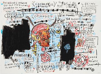 Jean-Michel Basquiat Efter, ”Ascent, Olympic, Leeches, and Liberty”.