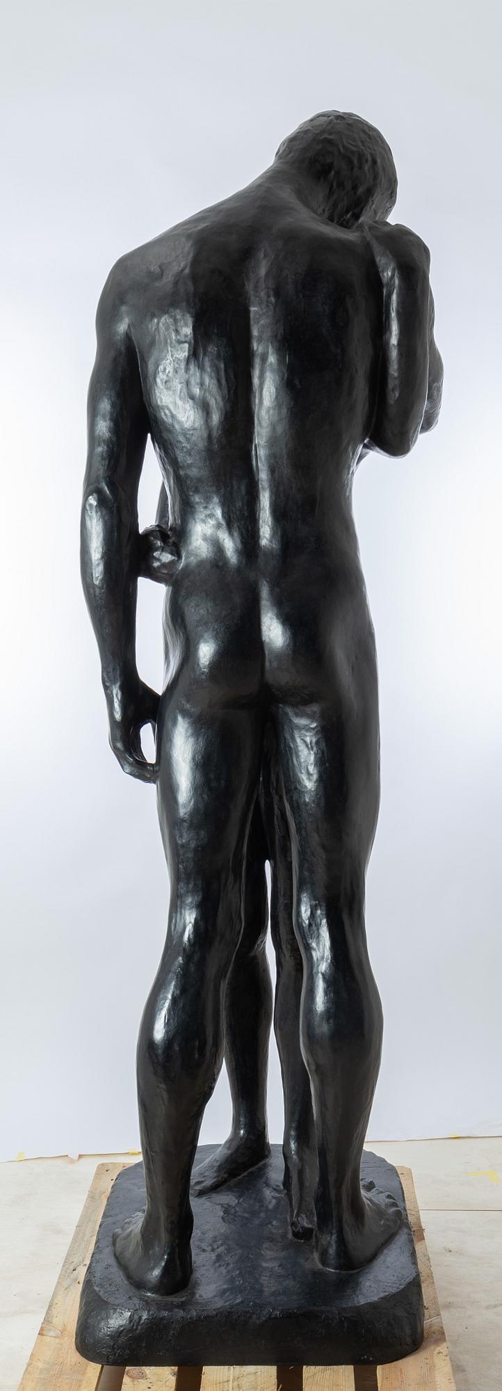 Gudmar Olovson, statue. Signed. Numbered. Foundry mark. Bronze, height 236 cm, length 85 cm.