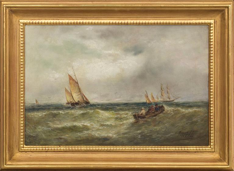 JAMES WEBB, oil on canvas, signed.