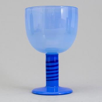 GUNNAR CYRÈN, a glass goblet, "Pop Glass", Orrefors 1967-70.