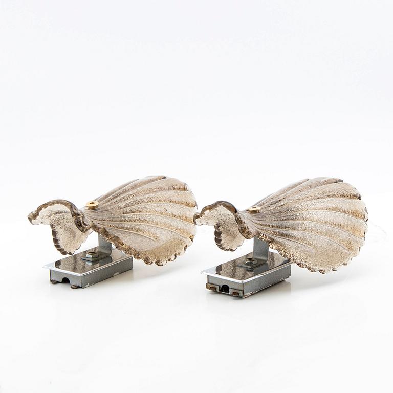 Wall lamps, 20th century.