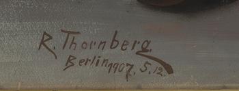 RUDOLF THORNBERG, gouache, signerad och daterad Berlin 1907 5 12.