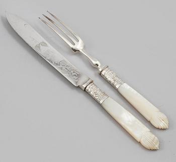 FISKBESTICK, pläter, Johnston & Co, Glasgow, Storbritannien, tidigt 1900-tal.