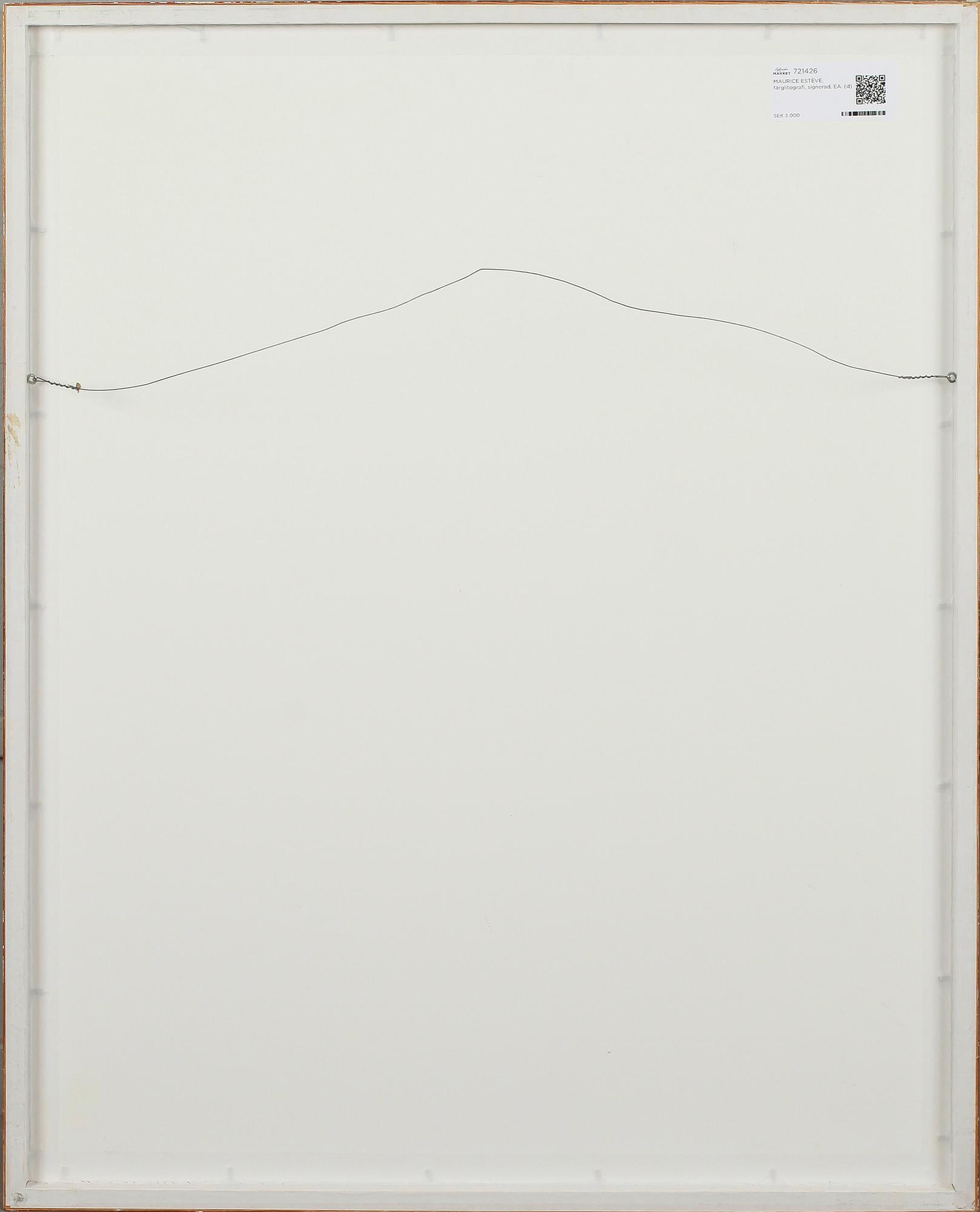 MAURICE ESTÈVE, färglitografi, signerad, EA.