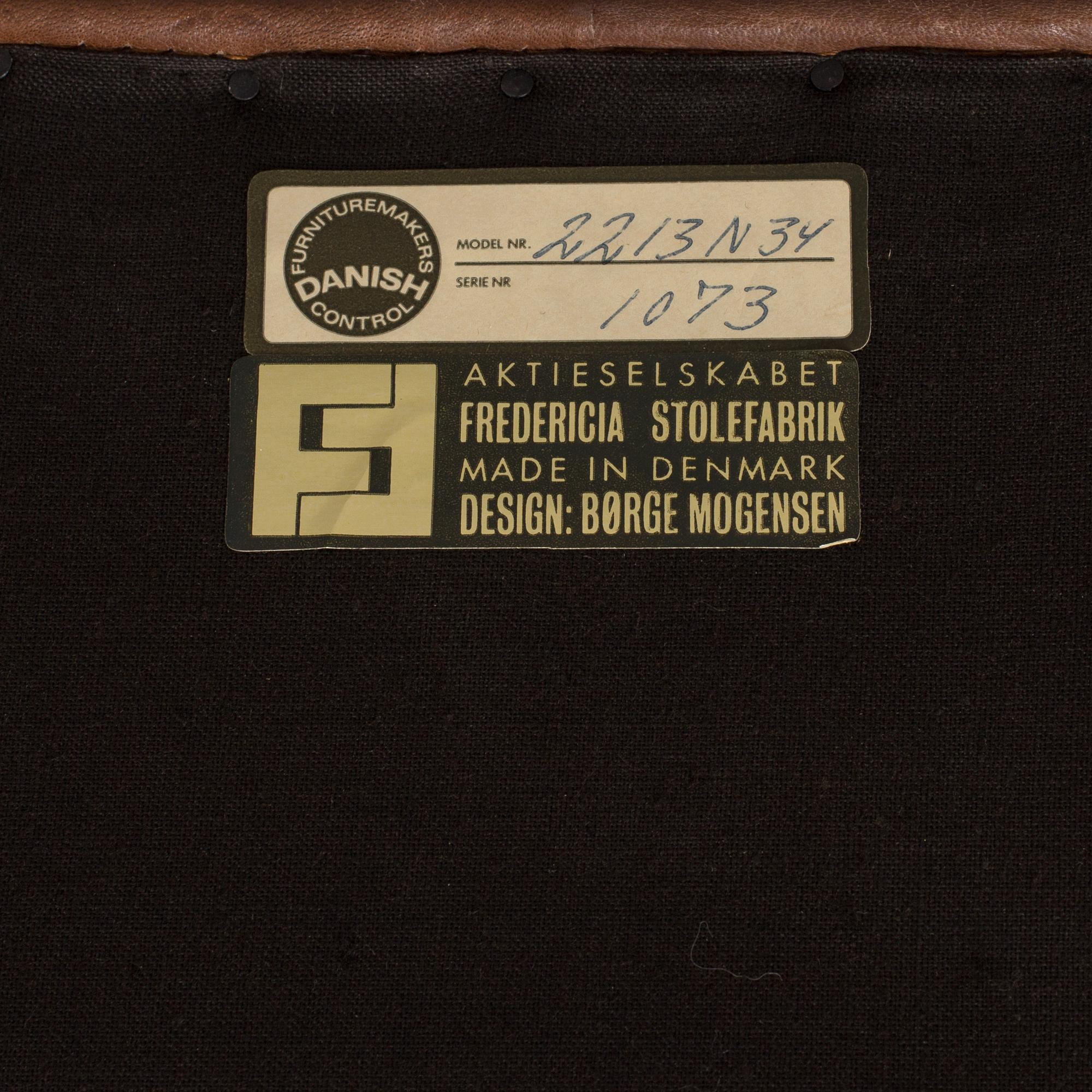 BØRGE MOGENSEN, soffa, modell 2213, Fredericia Stolefabrik.