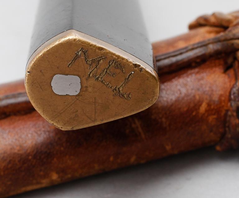KNIV, rostfritt stål, nylon och mässing, Tapio Wirkkala, Hackman, Finland.