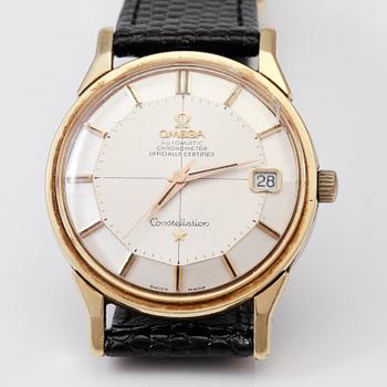 ARMBANDSUR, Omega Constellation, Automatic, guld på stål.