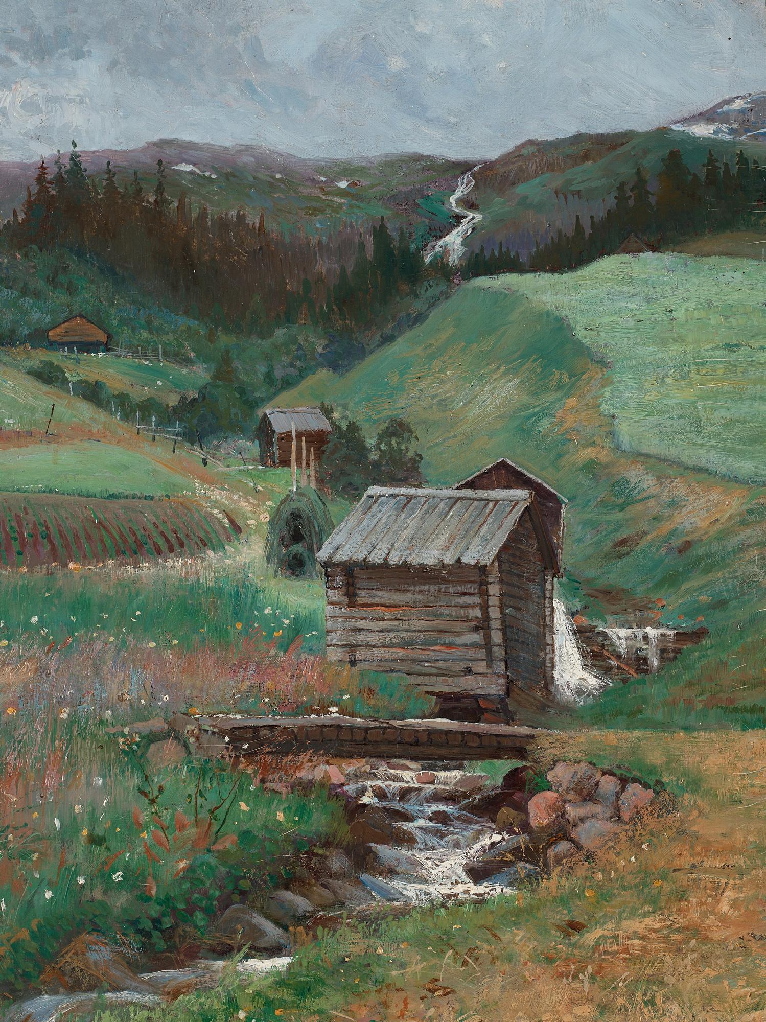 Anton Genberg, Summer landscape from Åre in the north of Sweden.