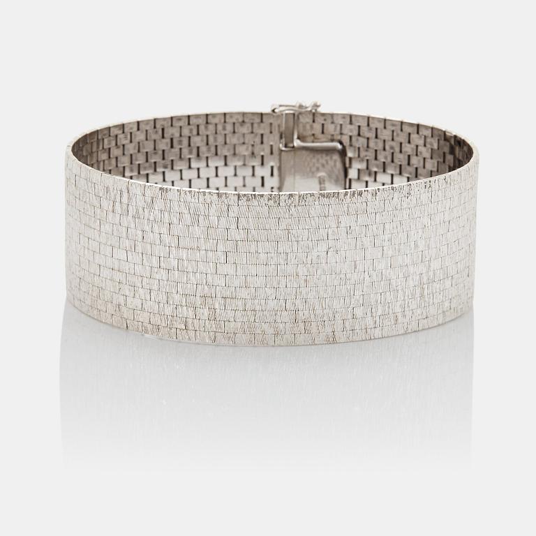 Bucherer armband 18K vitguld.