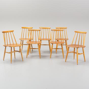 Ilmari Tapiovaara, stolar, 7 st "Fanett", Edsbyverken.