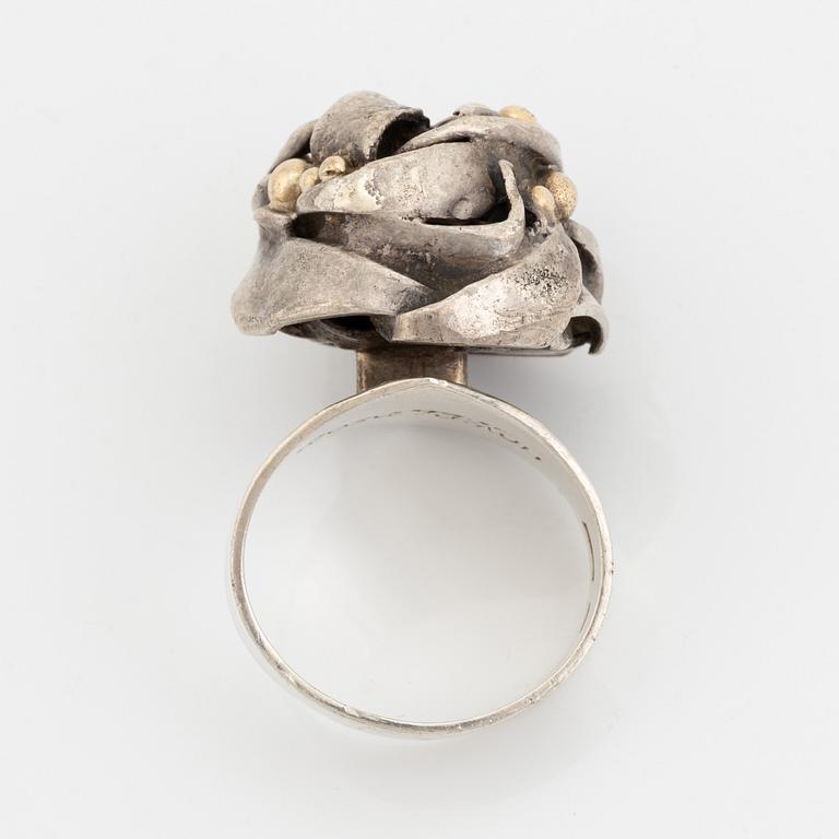 Rosa Taikon, silver ring.