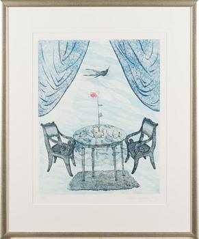 INARI KROHN, etching, signed and dated 1996, numbered 12/30.