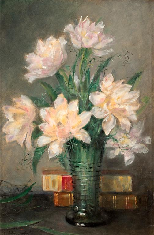 Emma Ekwall, Still life with flowers.