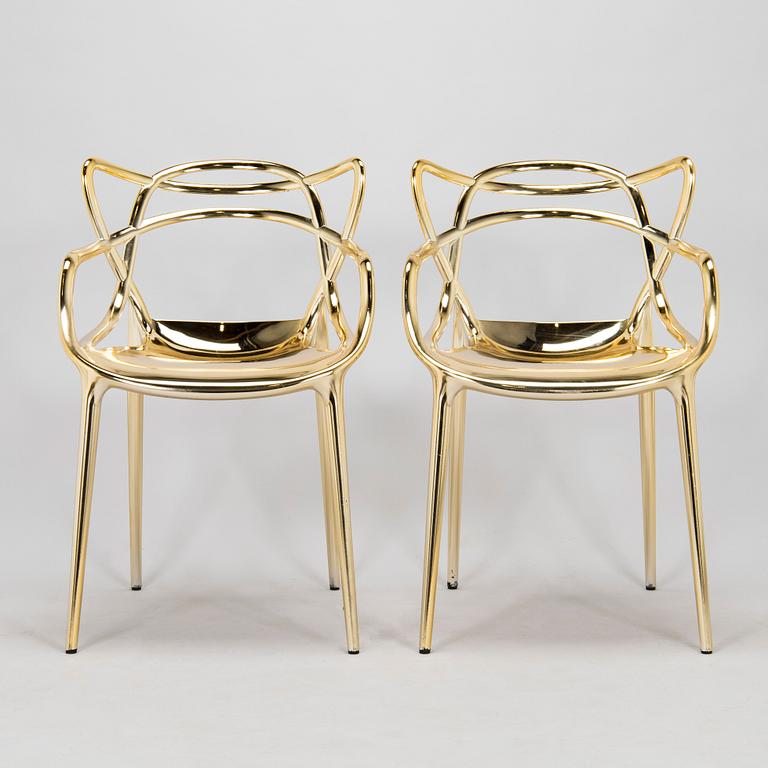 Philippe Starck & Eugeni Quitllet, stolar, 4 st, "Masters" Kartell, Italien.