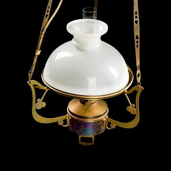 TAKLAMPA, Jugend, 1900-talets början. Höjd 110 cm.