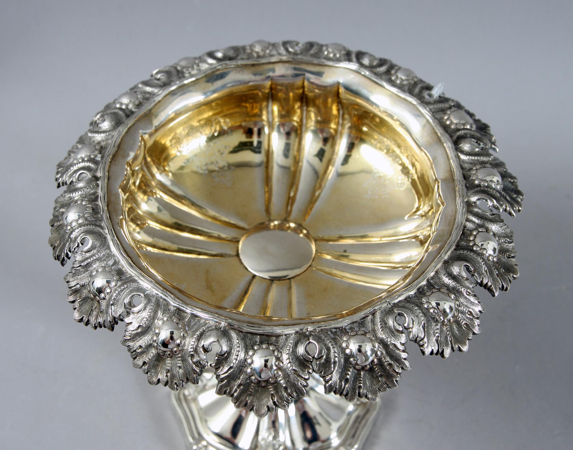 UPPSATSSKÅL, silver, Gustaf Dahlgren, Malmö 1851.