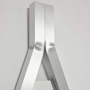 David Taylor, a unique wall mirror, "Aluminium Mirror", Studio Mellösaverken, Sweden, 2024.