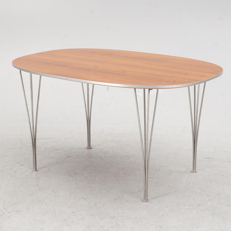 Bruno Mathsson & Piet Hein, dining table, "Superellipse", Fritz Hansen.