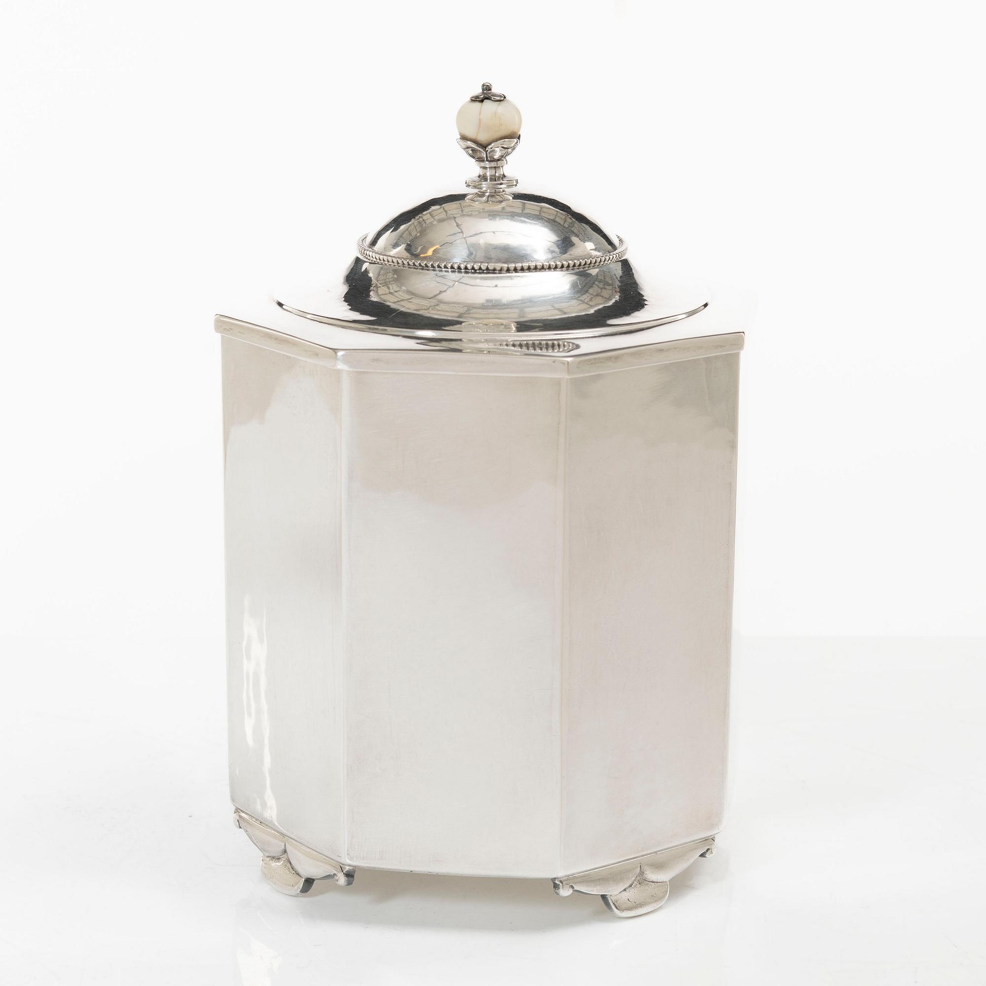 Jacob Ängman, teburk, silver, GAB, Stockholm, 1928.