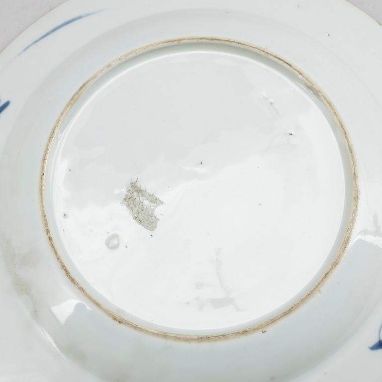 TALLRIKAR, 6 st, porslin, Kina, 1700-tal.