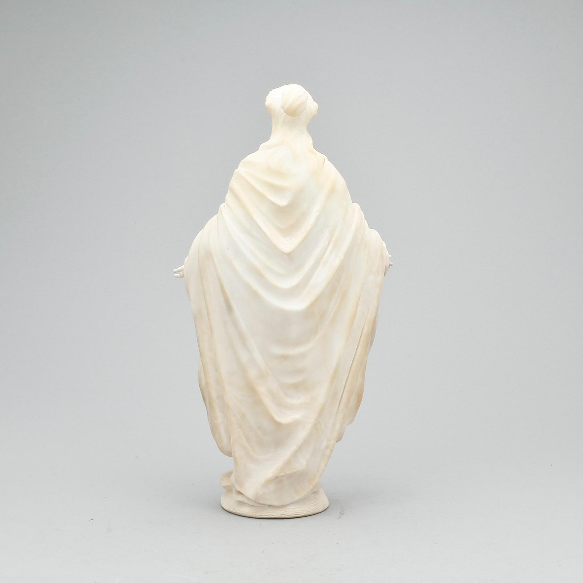 SKULPTUR, alabaster, 1900-tal.