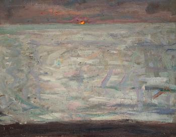 133. Richard Bergh, Solnedgång över havet.