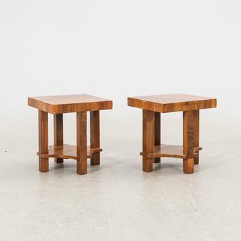 Coffee table/Nightstand, a pair, Art Deco, first half of the 20th century.