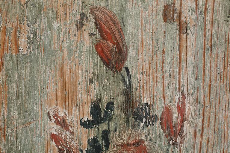 An 18th century folk art piece on panel.