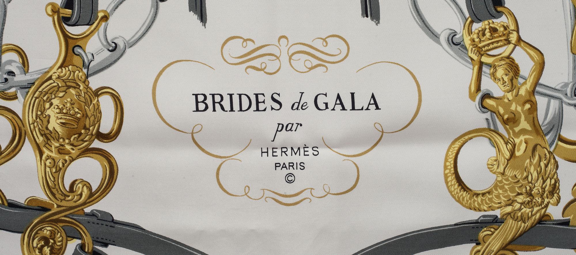 SCARF, siden, "Brides de Gala", design Hugo Grygkar, Hermès, Paris.