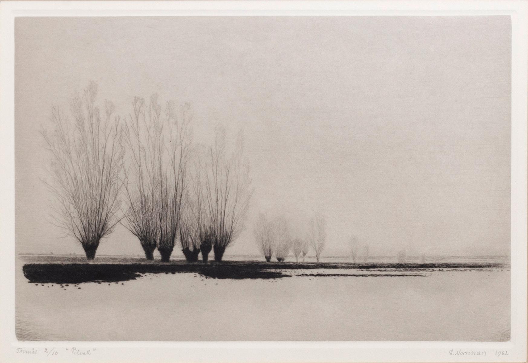 GUNNAR NORRMAN, drypoint signed dated and numbered 1962 2/10.