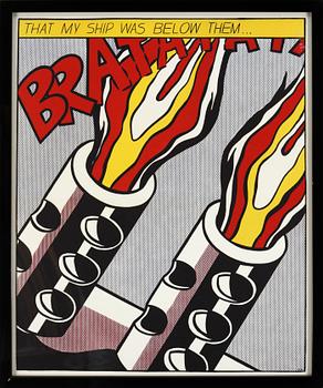 ROY LICHTENSTEIN, after, silkscreens in colours, triptych, edition Stedelijk Museum Amsterdam, published after 1966.