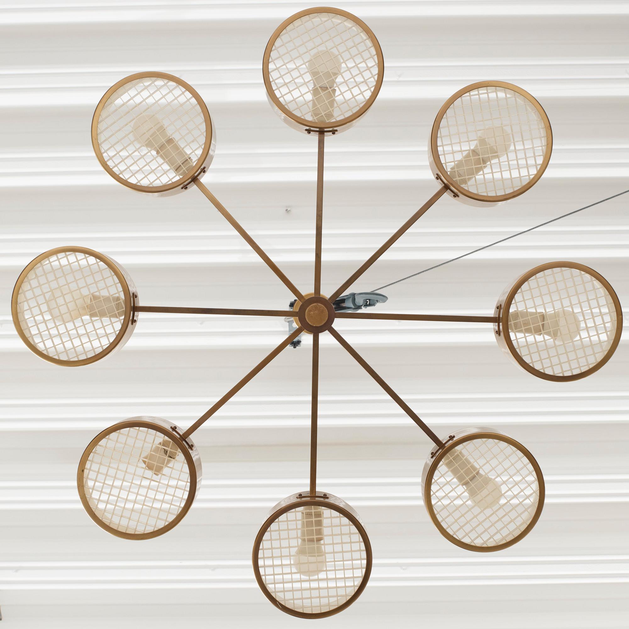 Hans-Agne Jakobsson, a ceiling lamp, Hans-Agne Jakobsson AB, Markaryd, 1950s.