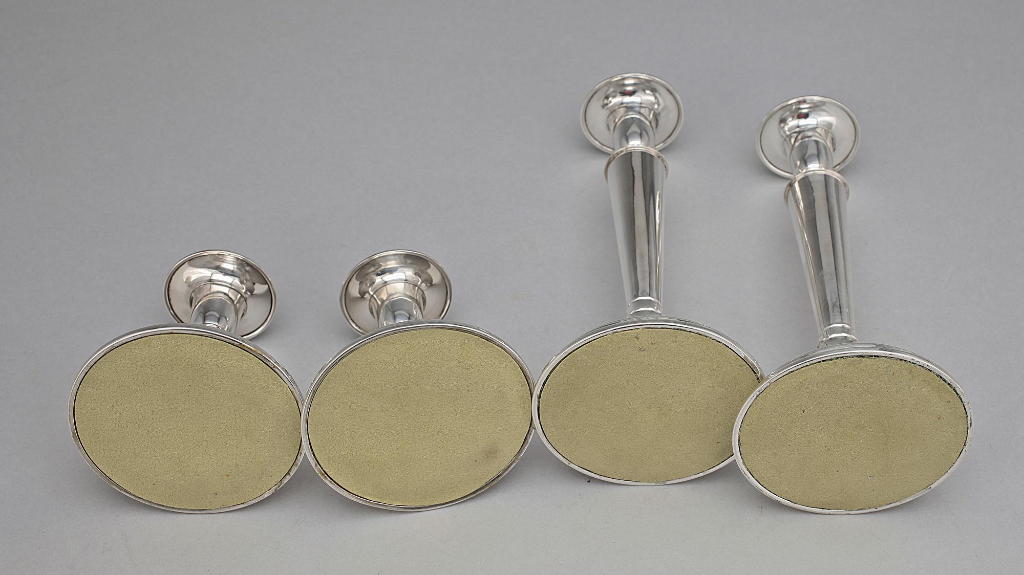 LJUSSTAKAR, 2 par, silver, TESI, Göteborg 1962.