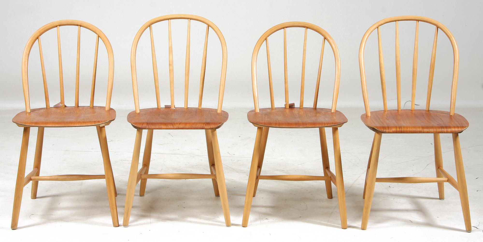 STOLAR, 2 + 2 st, AB Nässjö Stolfabrik, resp Edsbyverken, 1950-tal.